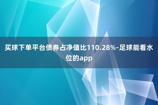 买球下单平台债券占净值比110.28%-足球能看水位的app