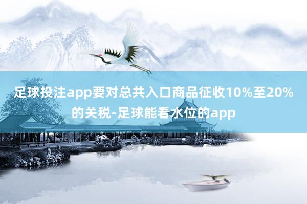 足球投注app要对总共入口商品征收10%至20%的关税-足球能看水位的app