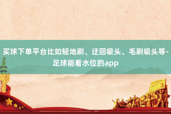买球下单平台比如轻地刷、迂回吸头、毛刷吸头等-足球能看水位的app