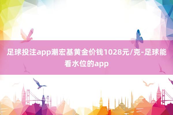足球投注app潮宏基黄金价钱1028元/克-足球能看水位的app