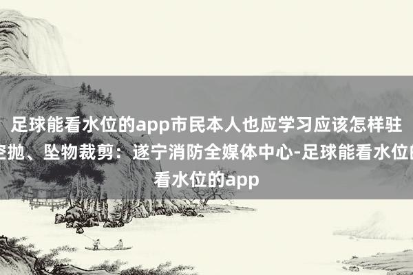足球能看水位的app市民本人也应学习应该怎样驻防高空抛、坠物裁剪：遂宁消防全媒体中心-足球能看水位的app