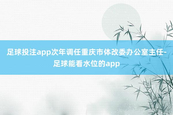 足球投注app次年调任重庆市体改委办公室主任-足球能看水位的app