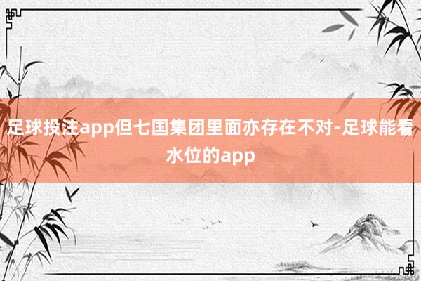足球投注app但七国集团里面亦存在不对-足球能看水位的app