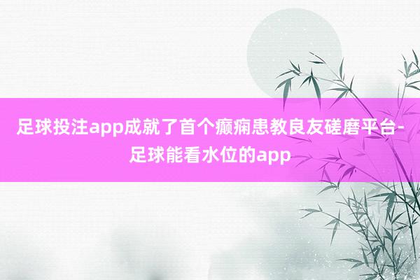 足球投注app成就了首个癫痫患教良友磋磨平台-足球能看水位的app