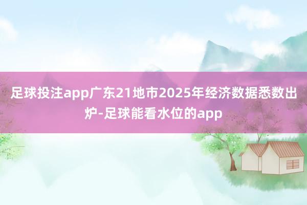 足球投注app广东21地市2025年经济数据悉数出炉-足球能看水位的app